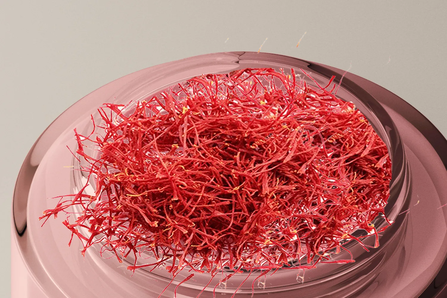 Close-up of Crown Troca Mongra saffron threads
